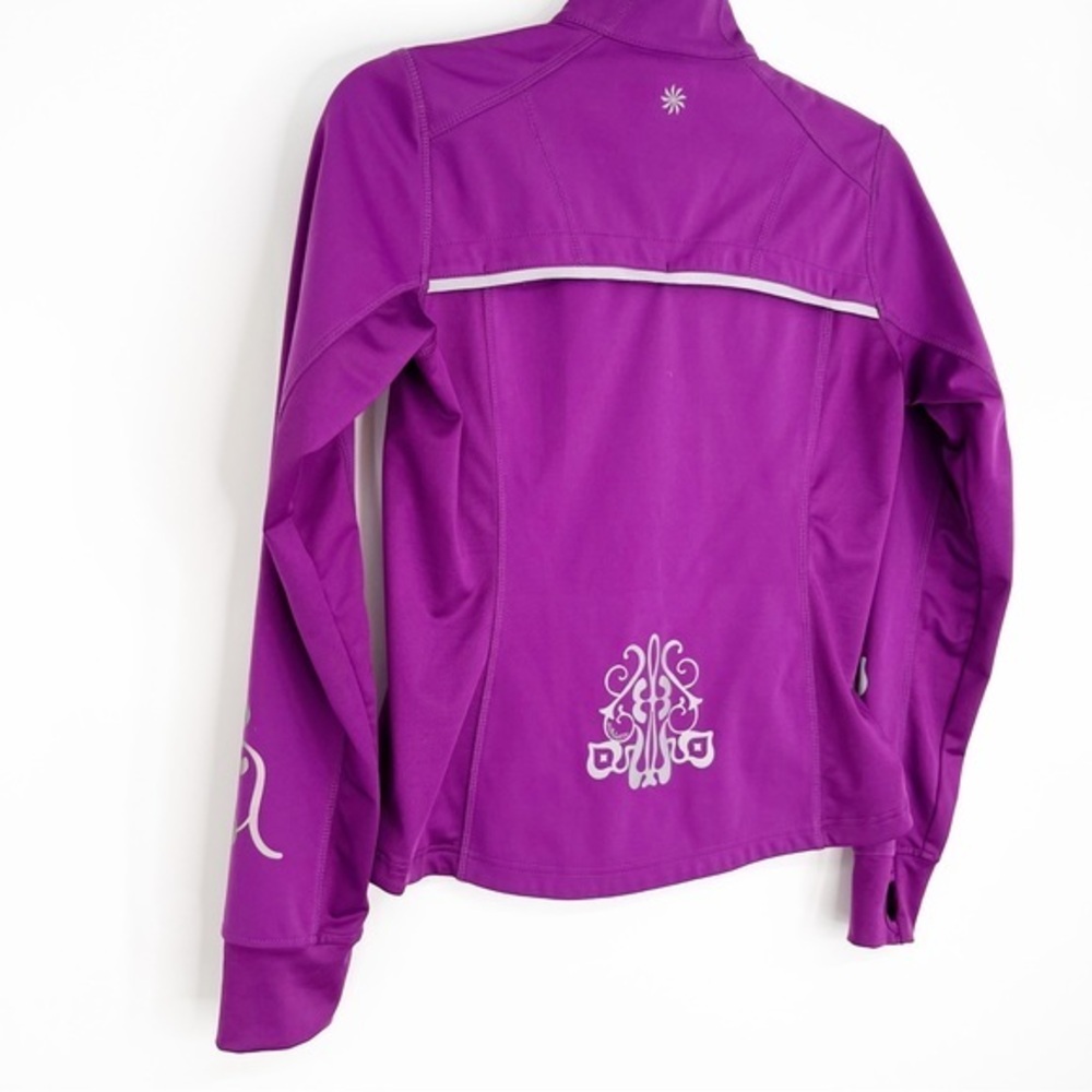 Athleta Womens Purple Full Zip Lightweight Long Sleeve Vented Jacket Size‎ XS - Picture 4 of 12